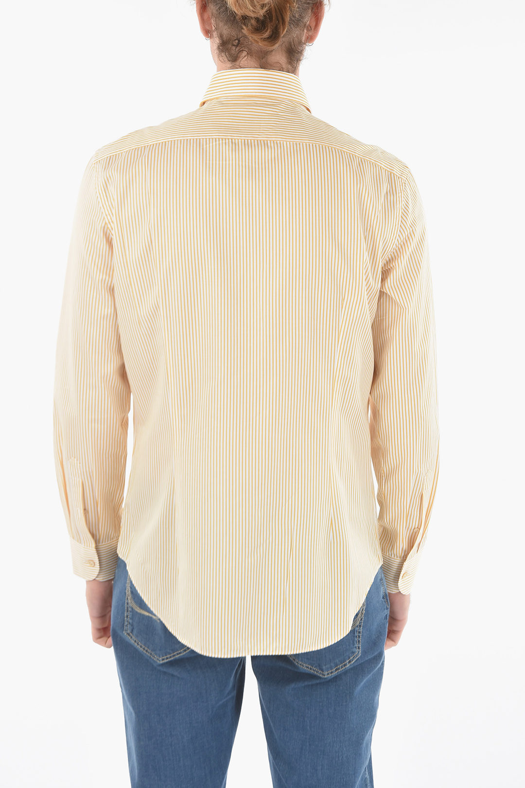 Corneliani Awning Striped Spread Collar Shirt men - Glamood Outlet