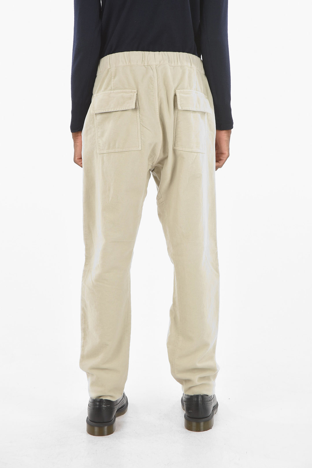 Aspesi Back Flap Pockets Pants With Drawstring men - Glamood Outlet