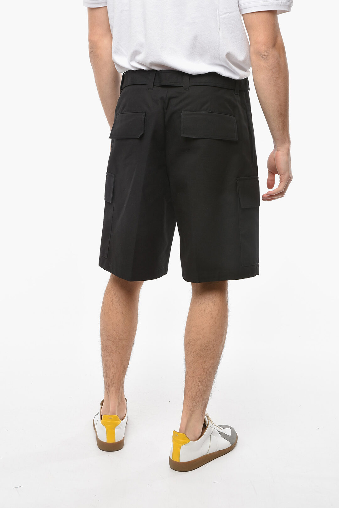Jil Sander Back Martingale Cotton Cargo Shorts men Glamood Outlet