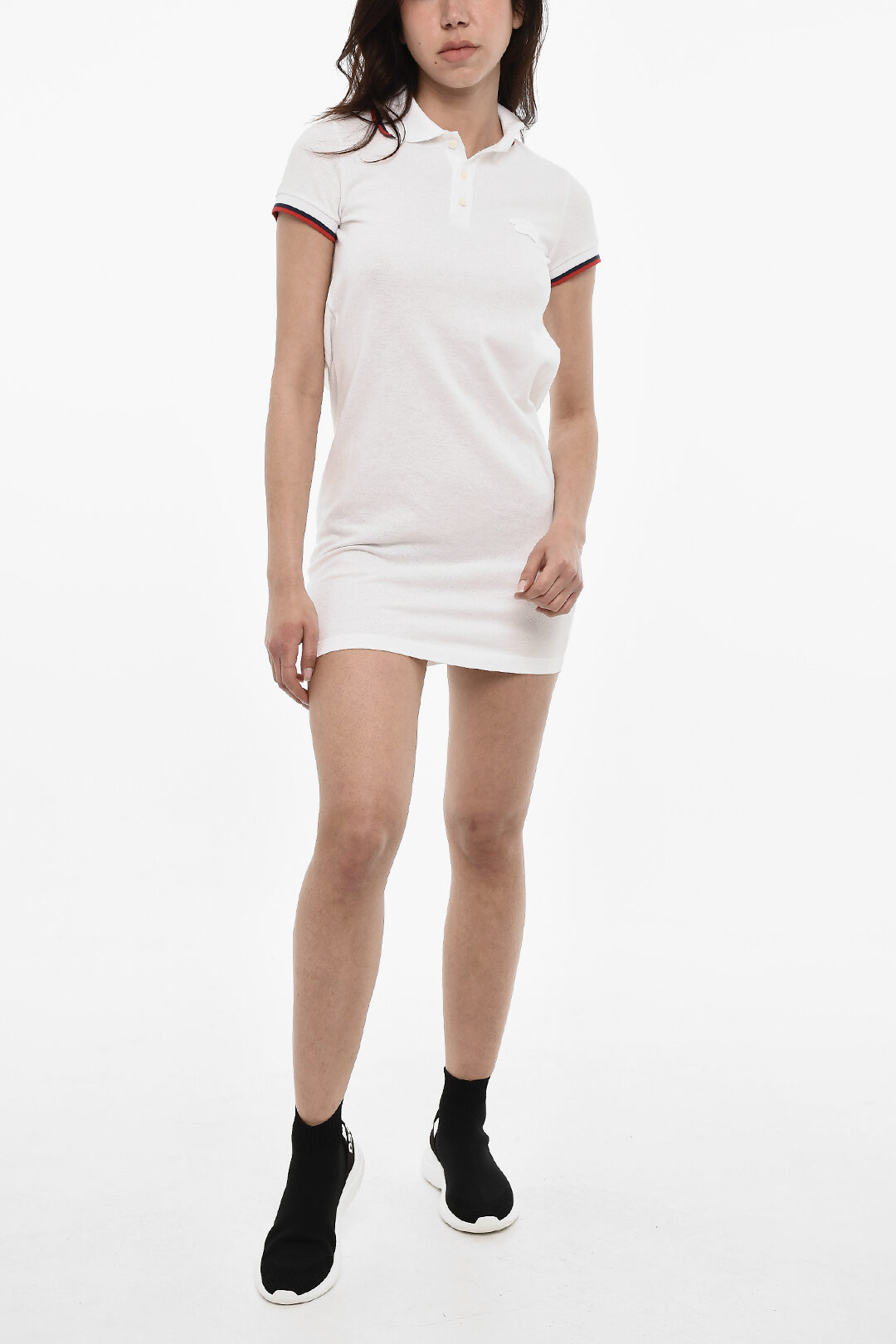Bali Crushed Short Sleeve Polo Dress