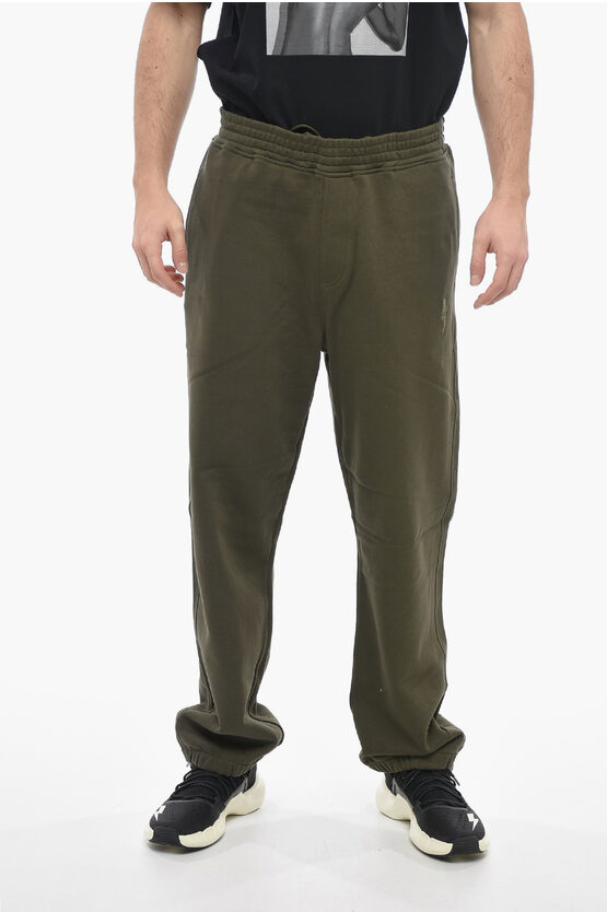 Neil Barrett Baggy Fit Sweatpants With Elastic Cuffs In Green