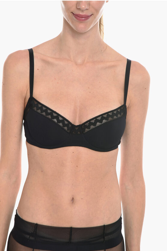 Shop Eres Balconette Justine Bra With Perforated Details