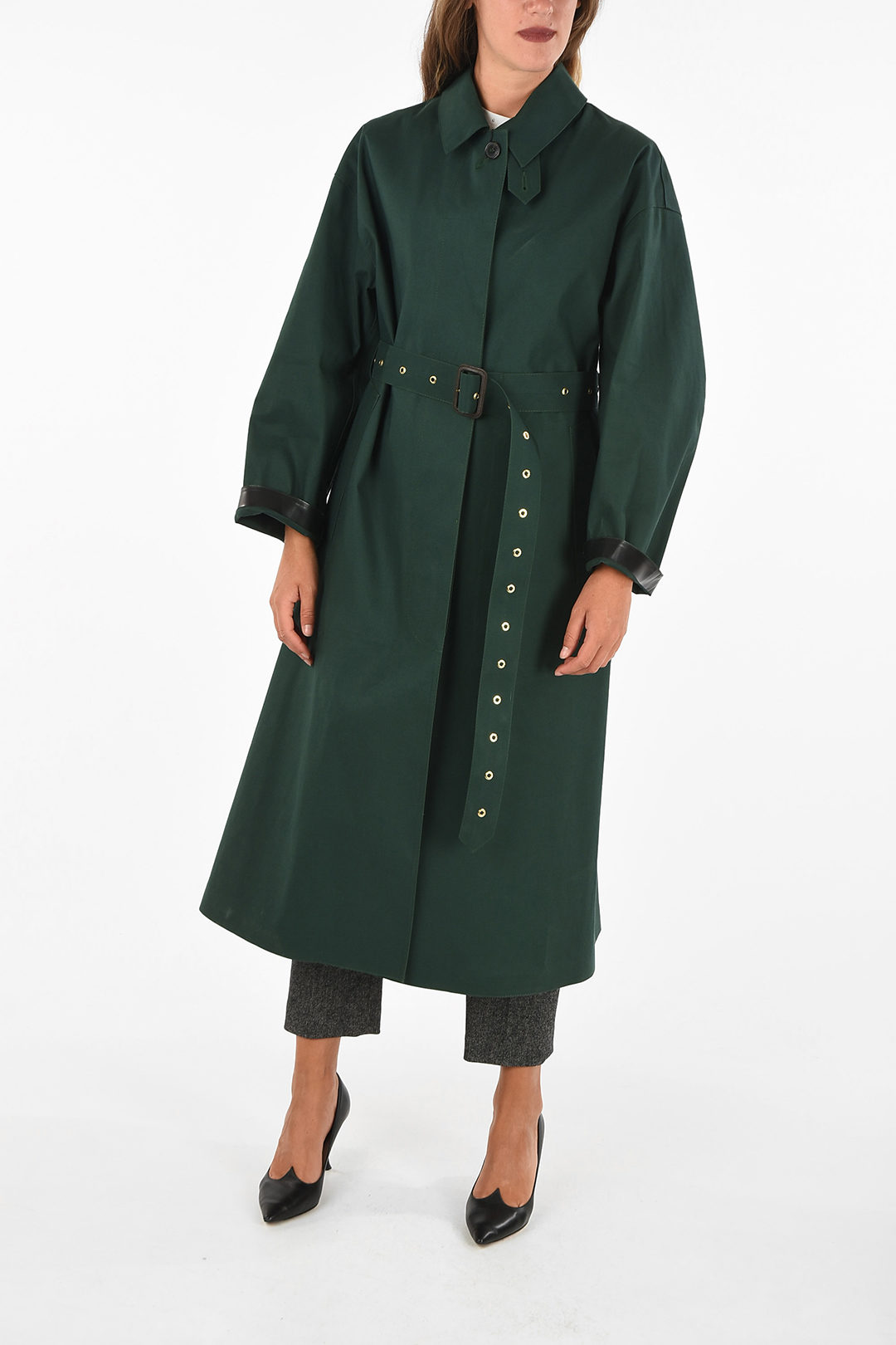 balmacaan coat with belt