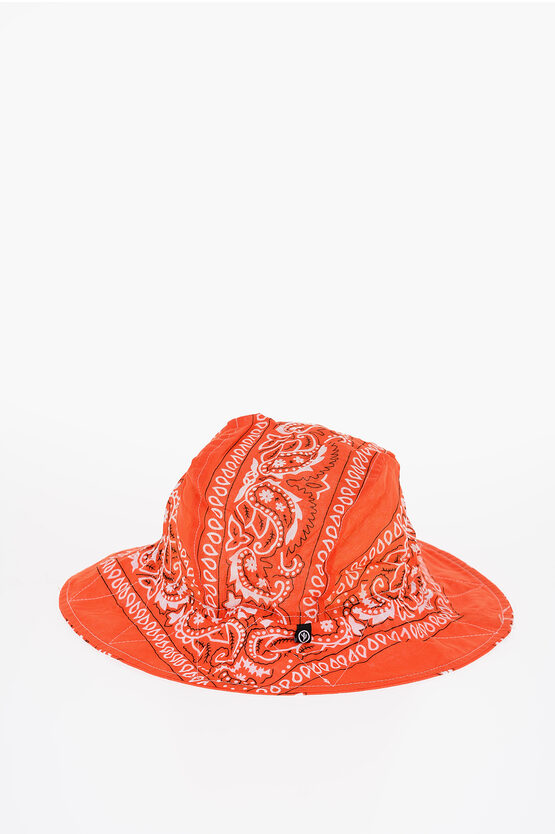 Arizona Love Bandana Motif Reversible Bucket Hat In Orange