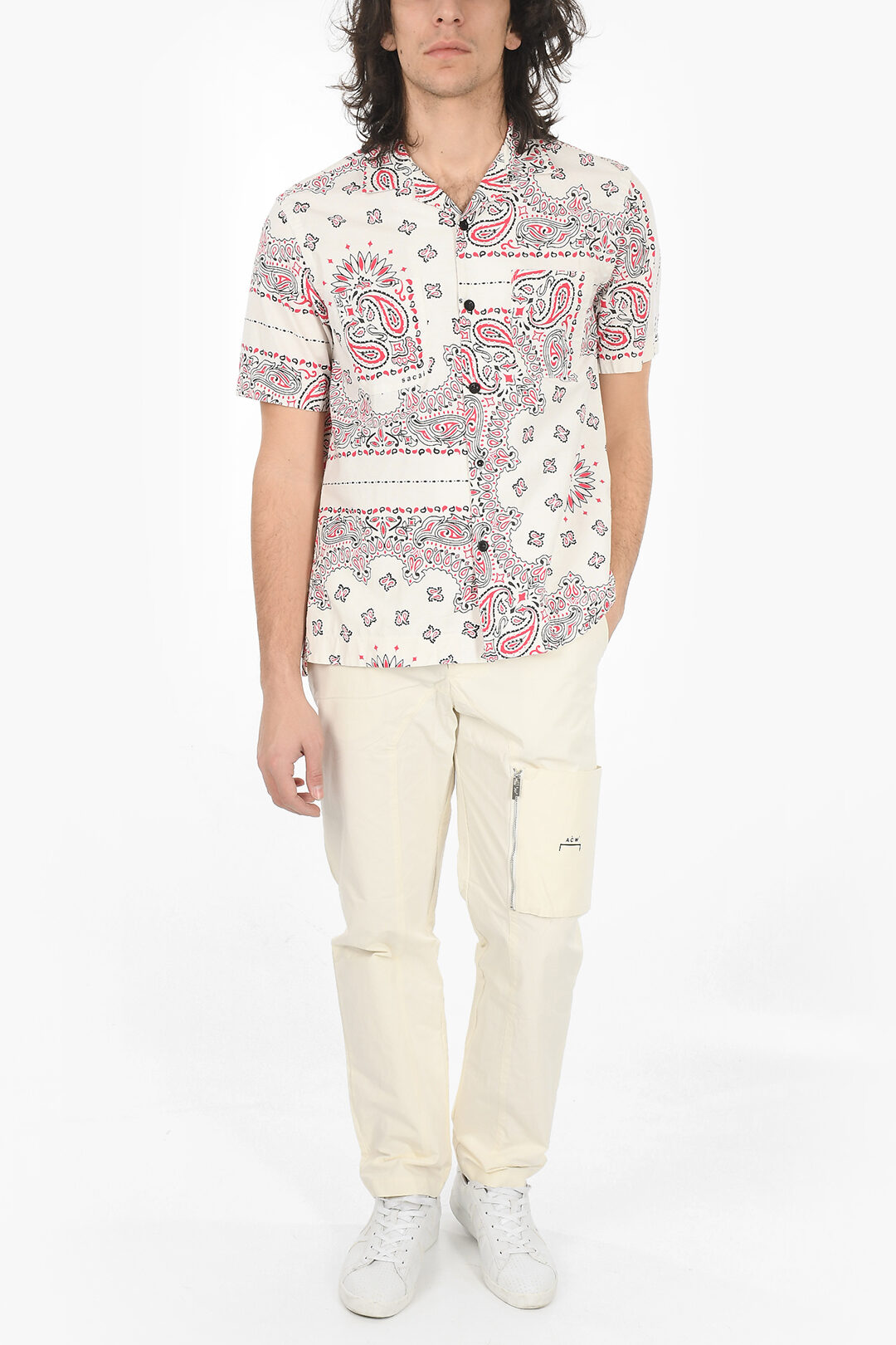 トップス sacai Bandana Print L/S T-Shirt Sacai - Bandana Print Shirt | HBX - Globally Curated Fashion