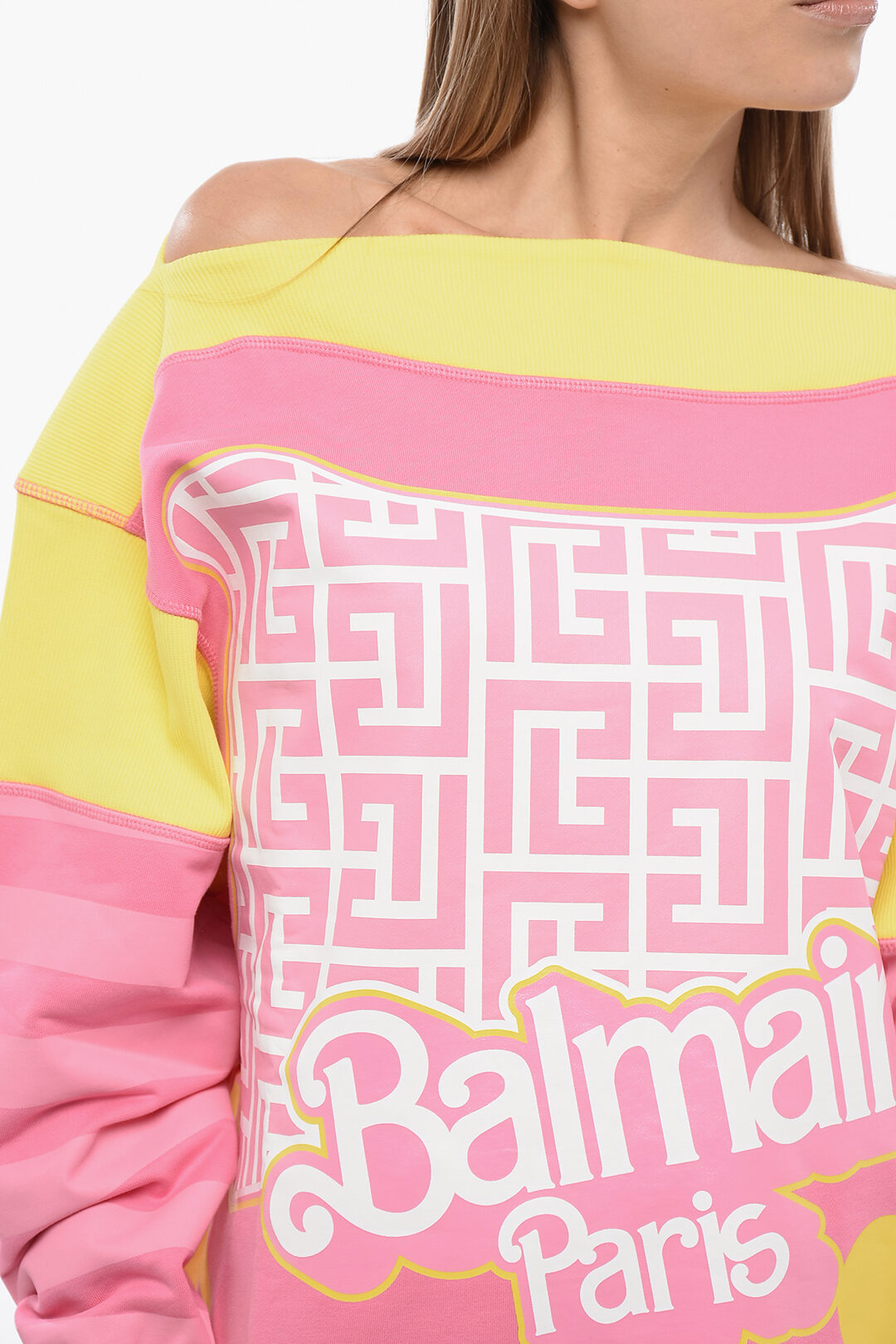 Balmain x Barbie Blue Cropped T-Shirt - Limited Edition