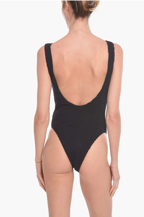 Bottega Veneta Bare Back Crinkle Swimsuit Women Glamood Outlet