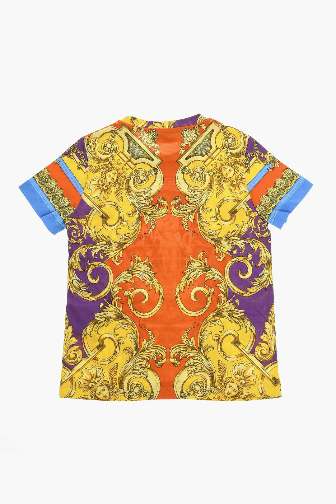 Versace Barocco バロック柄 ストレッチ コットン Tシャツ Versace Barocco Cotton T-shirt | Black | FARFETCH
