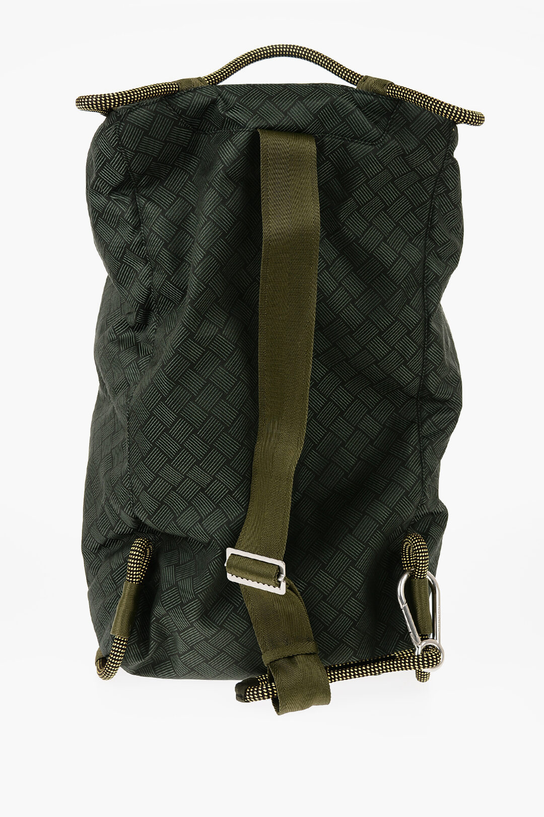 Bottega Veneta Basket Wave Motif Nylon Duffel Bag with