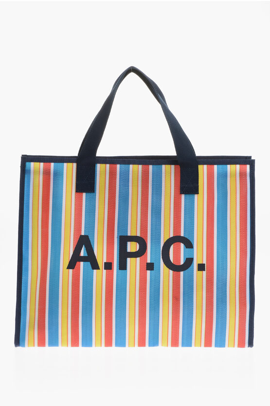 Apc Basket Wave Motif Shopper Bag In Multi