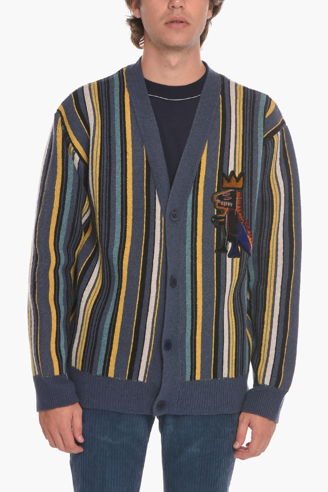 JJAUBERGE / BASQUIAT ファブリック カーディガン AUBERGE/オーベルジュ BASQUIAT/バスキア カーディガン | 大好評