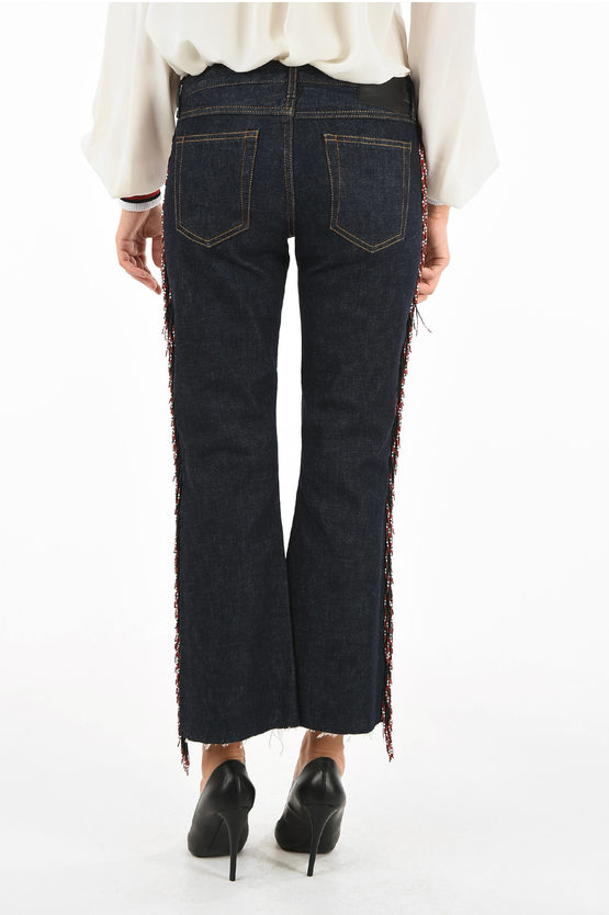 Alanui beads embellished bootcut jeans 