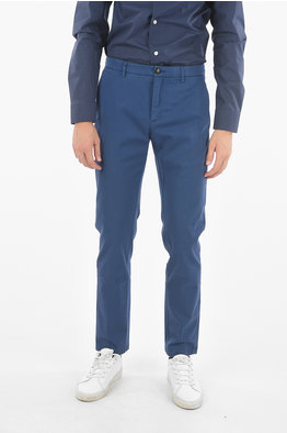 Dave Navy Blue Straight Cut Trousers