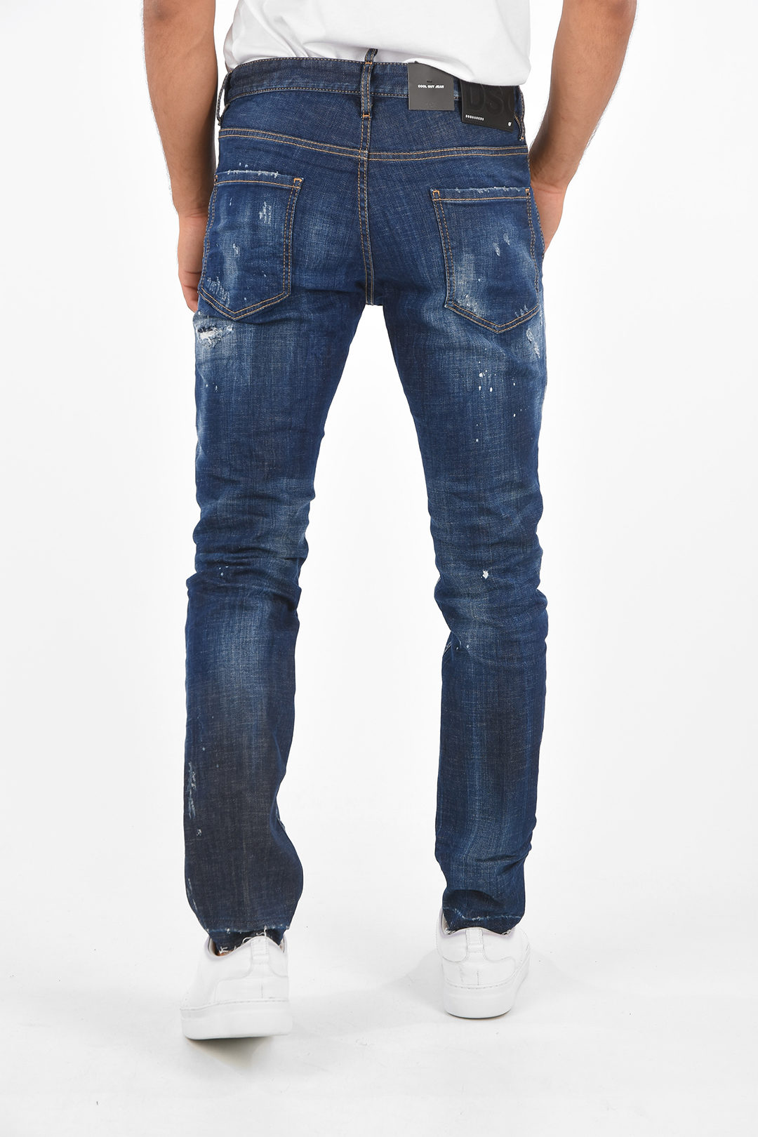 Dsquared2 Belt Looped COOL GUY Distressed Jeans 17 Cm men - Glamood Outlet