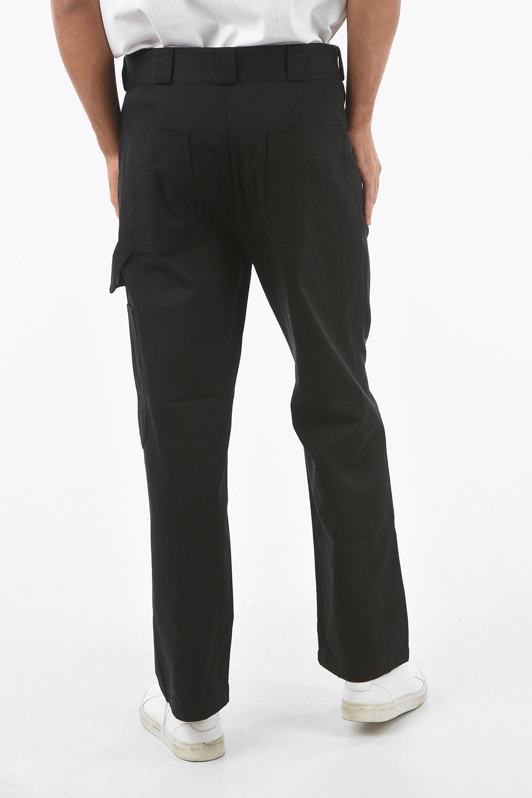 MSFTSrep Belt Loops 4 Pockets Baggy Pants men - Glamood Outlet