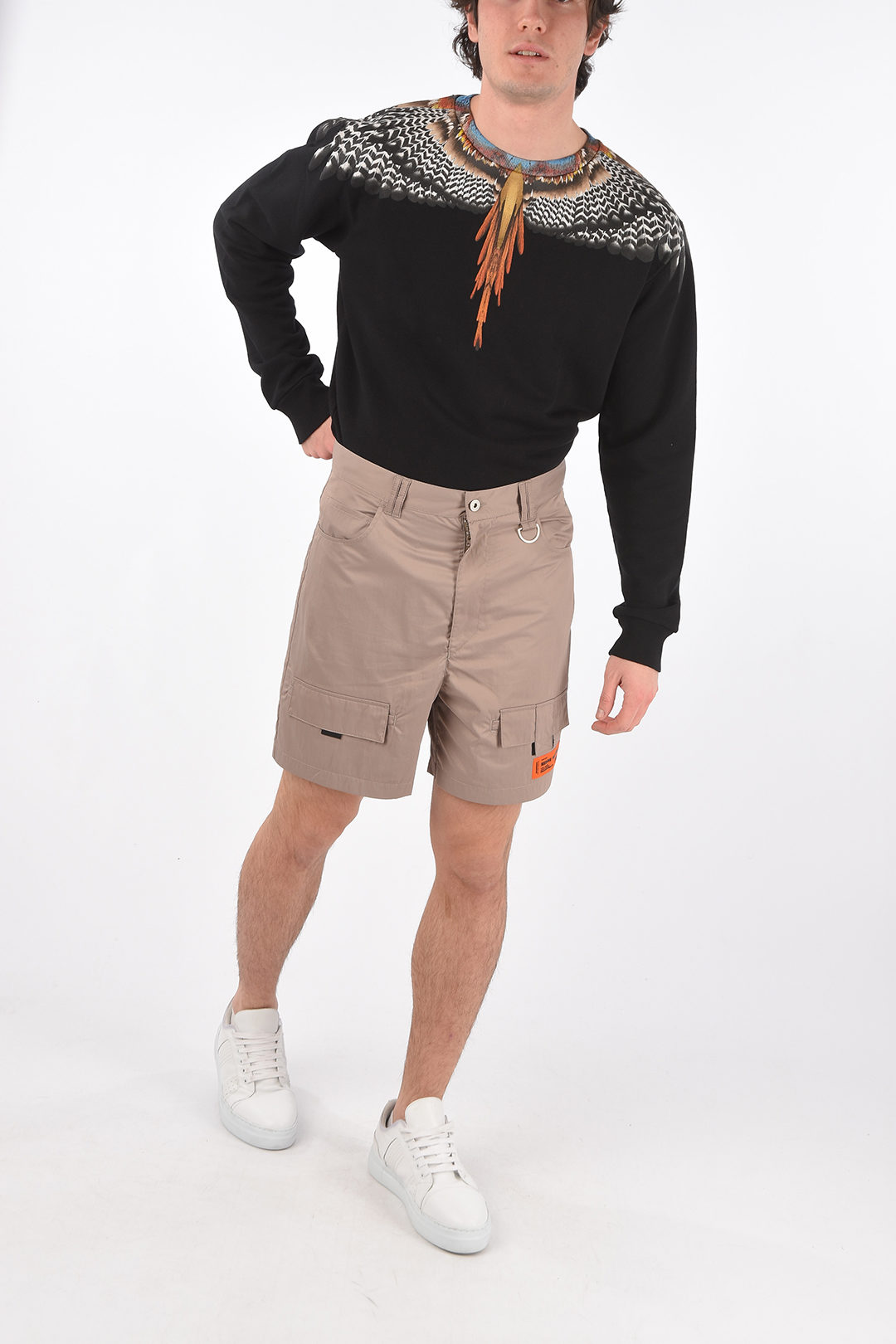 Heron Preston Belt Loops Nylon Cargo Shorts men Glamood Outlet