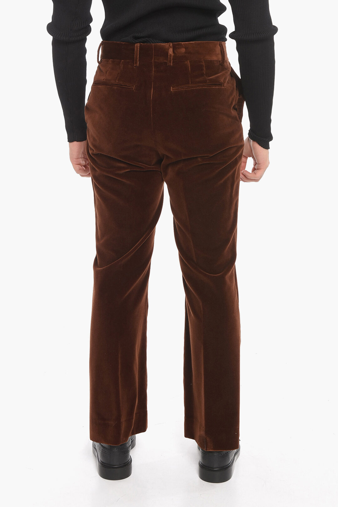 Palm Angels Belt Loops Velvet Bootcut Pants men - Glamood Outlet
