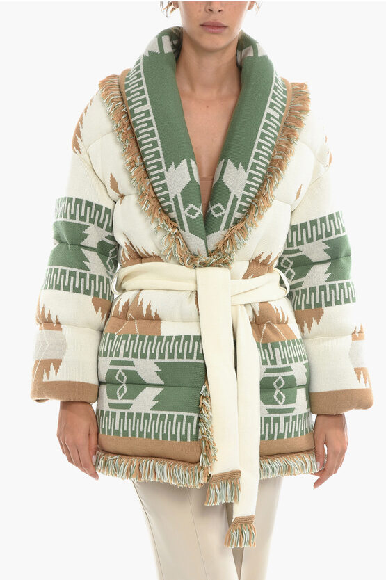 Alanui Women's Icon Jacquard Puffer Jacket