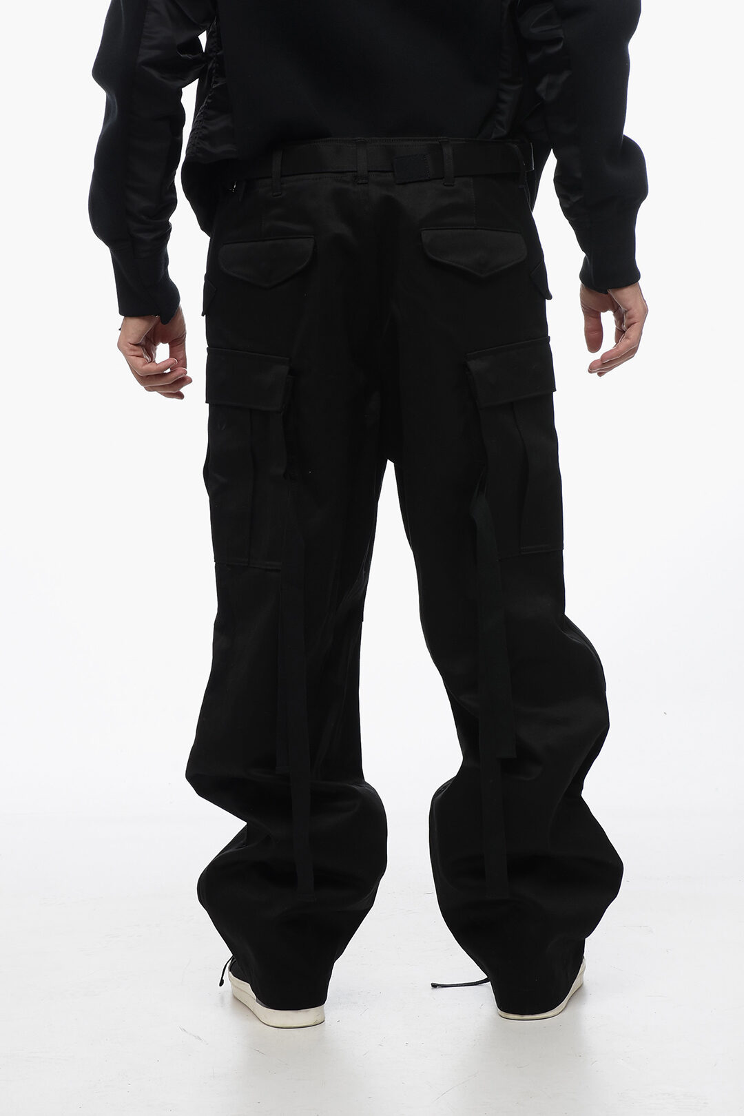Sacai Belted Cargo Pants with Lace Detail men - Glamood Outlet