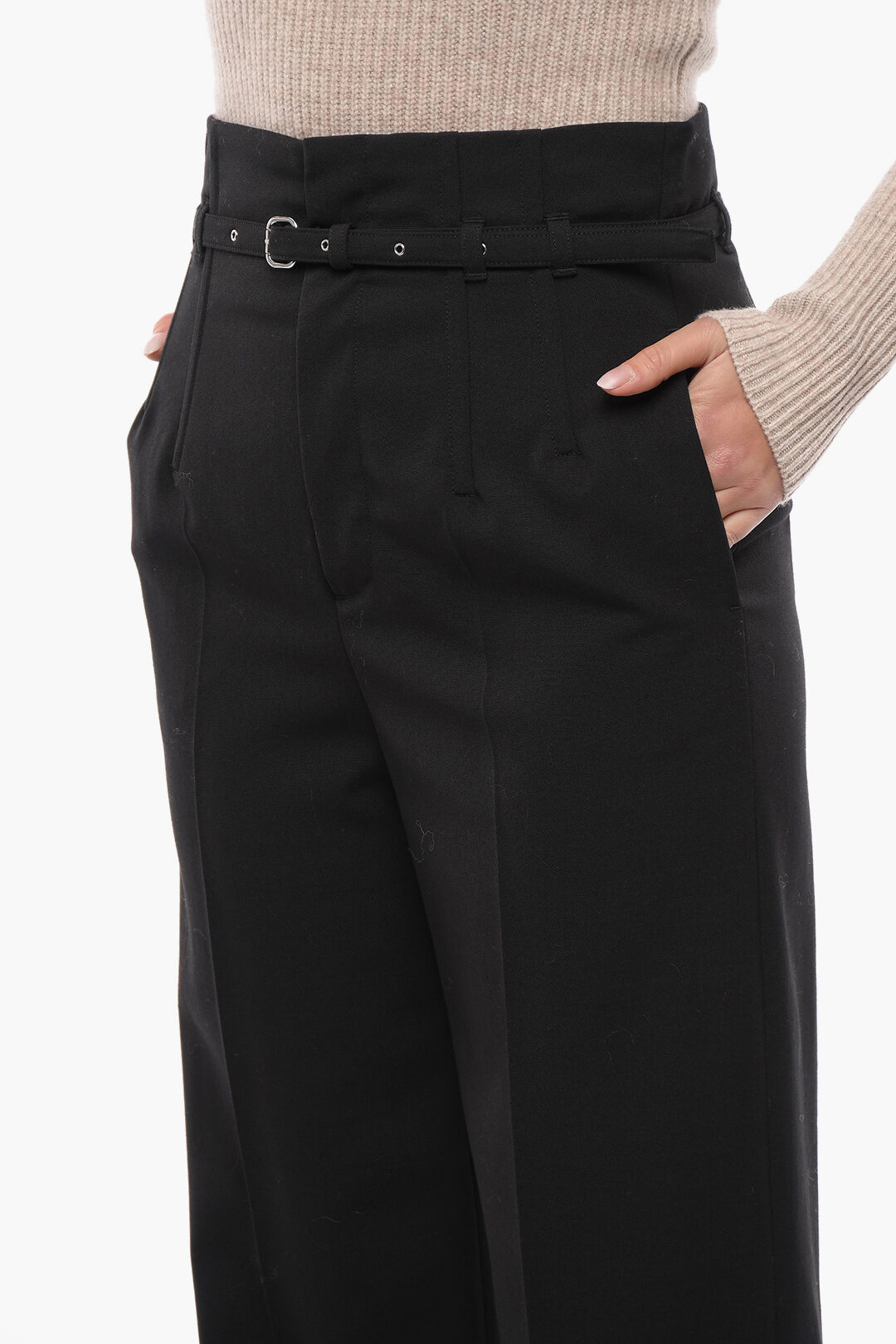Red Valentino Belted High Waisted Straight Fit Pants women