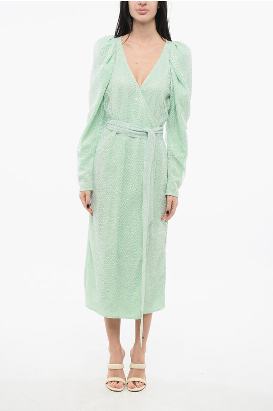Rotate Birger Christensen Sequin-embellished Midi Dress