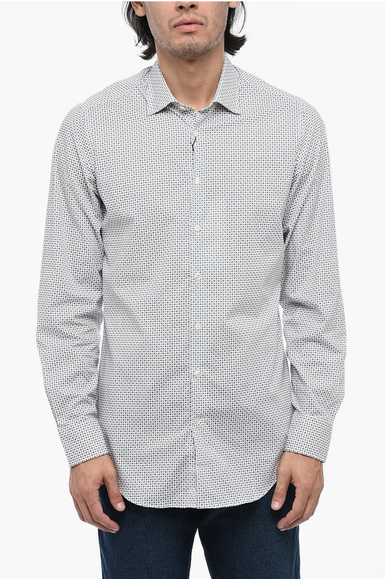 Shop Etro Benessere Cotton-blended Printed Shirt