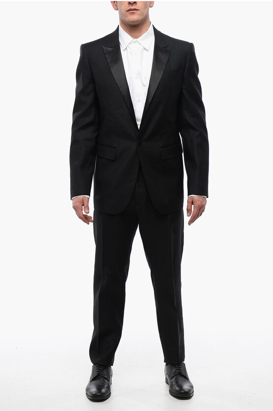 Dsquared2 Berlin Long Suit With Satin Peak Lapel