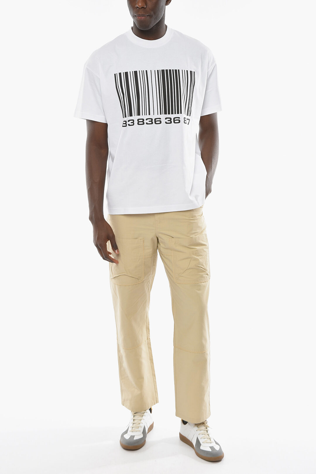【VETEMENTS】DRIPPING BARCODE T-SHIRT 関税送料込 VETEMENTS T-SHIRT DRIPPING BARCODE T XL COTTON White Used | eBay