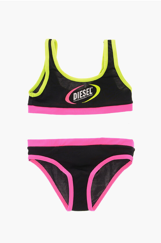 Shop Diesel Bikini Misicra With Fluo Edges