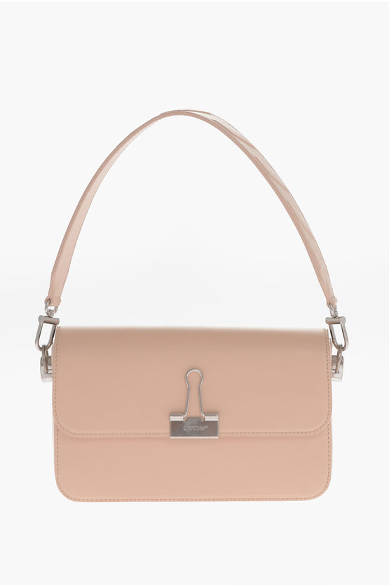 Shop Off-white Binder Shoulder Bag With Removable Shoulder Strap