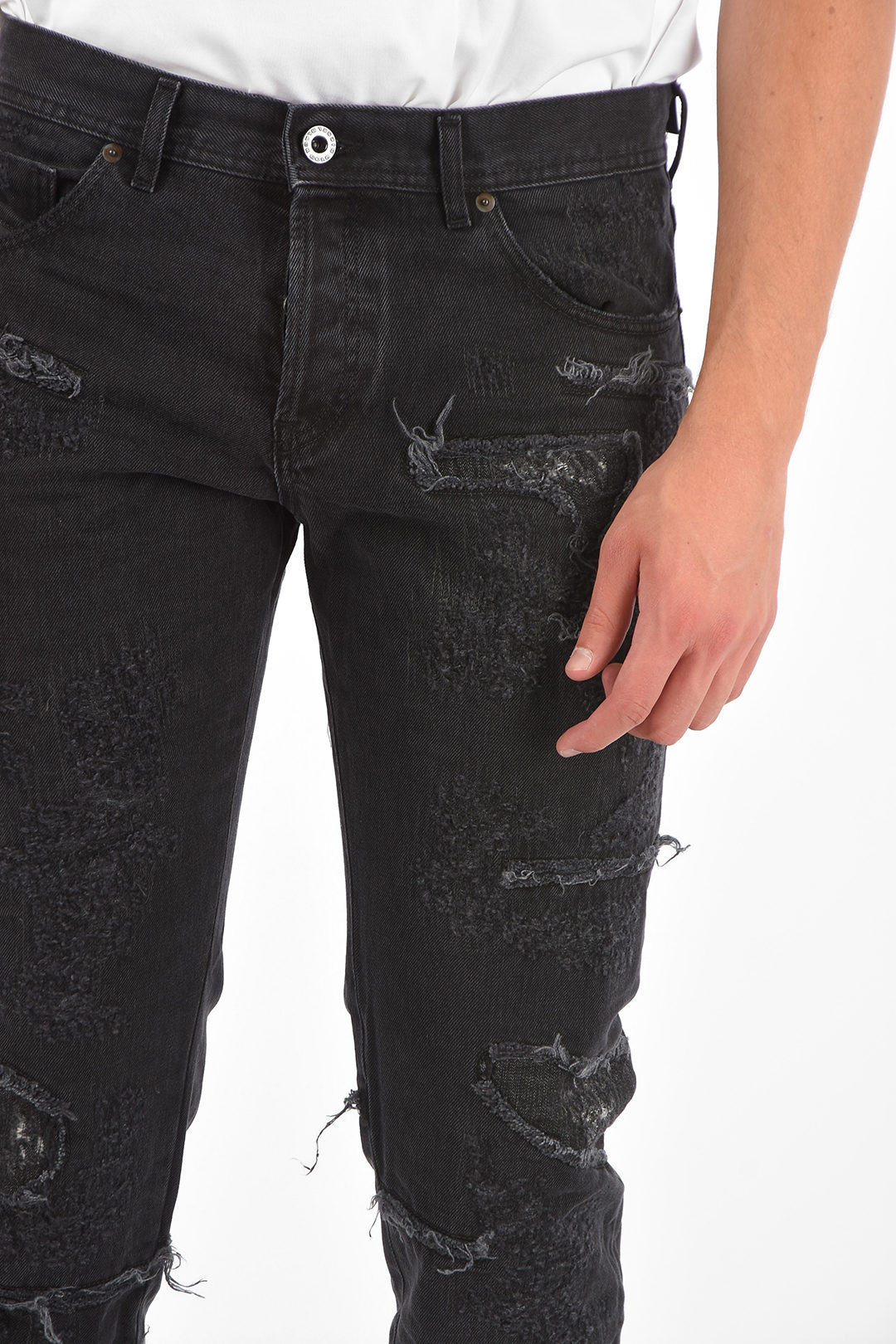Diesel BLACK GOLD 18cm Distressed TYPE-2813E Jeans men - Glamood Outlet
