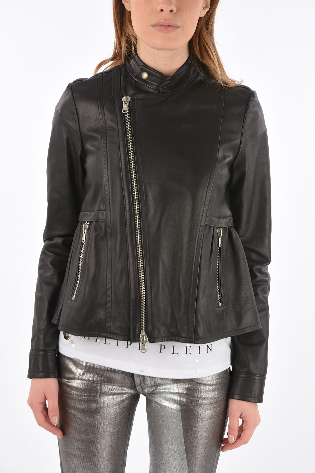 Diesel black hotsell gold jacket leather