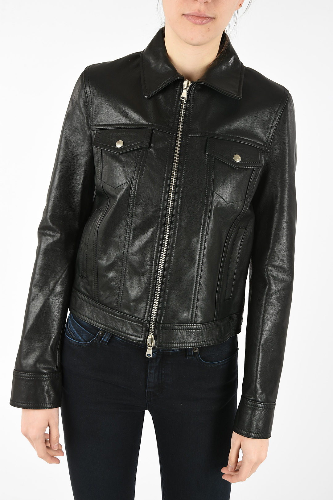 diesel lambskin leather jacket