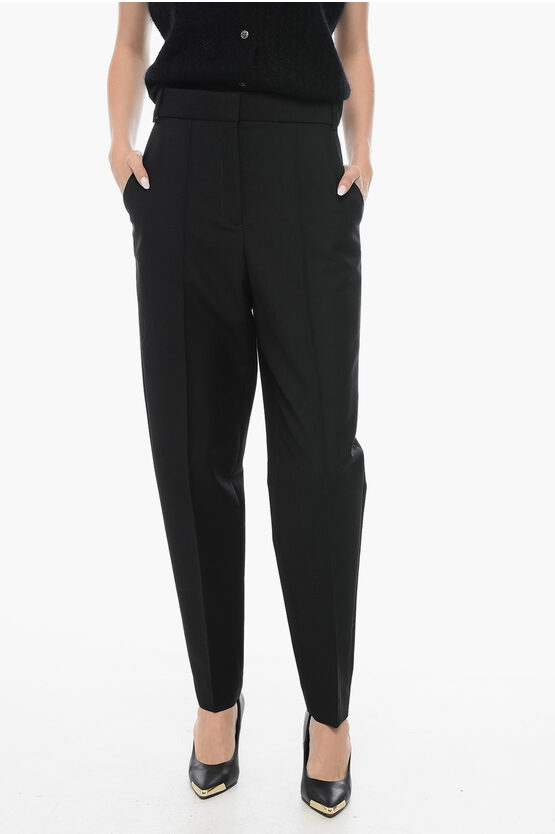 Shop Tory Burch Blanded Mohair Coocon Pants With High Waist