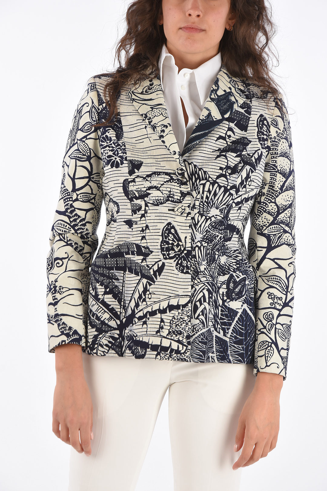 Dior Blazer Stampato con Tasche a Filo donna - Glamood Outlet