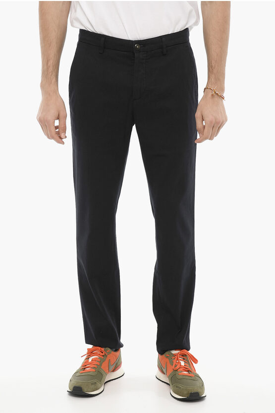 Department 5 Blet Loops Cotton Twill David Trousers In Black