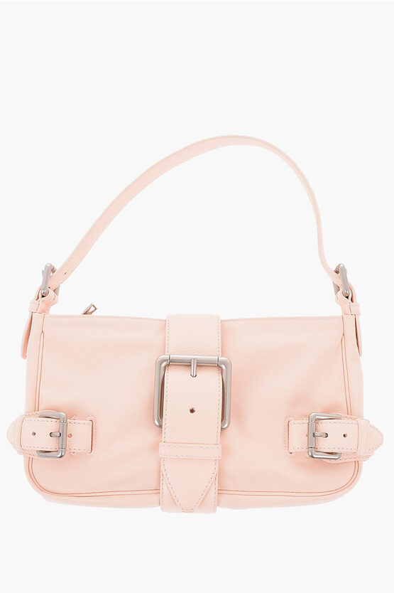 Bottega Veneta Bluckled Medium Misc Shoulder Bag In Pink