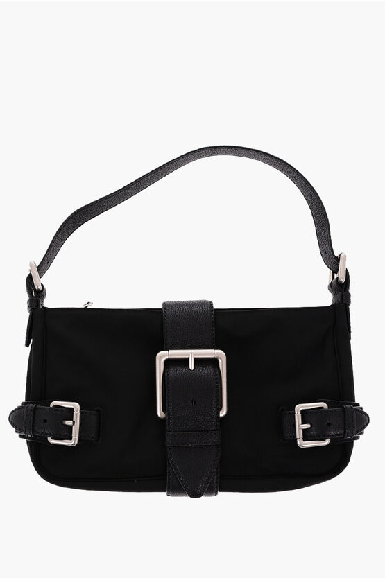 Bottega Veneta Bluckled Medium Misc Shoulder Bag In Black
