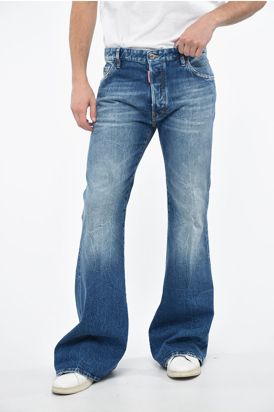 Dsquared2 Bob Fit Bootcut Dèlavè Denims 30cm men Glamood Outlet