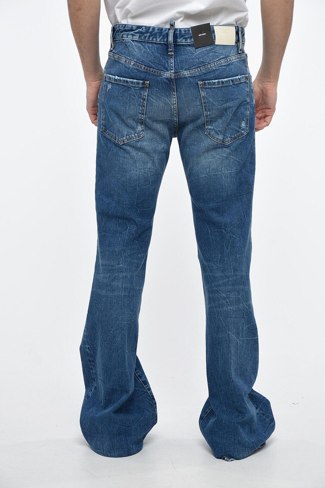 Dsquared2 Bob Fit Bootcut Dèlavè Denims 30cm men - Glamood Outlet