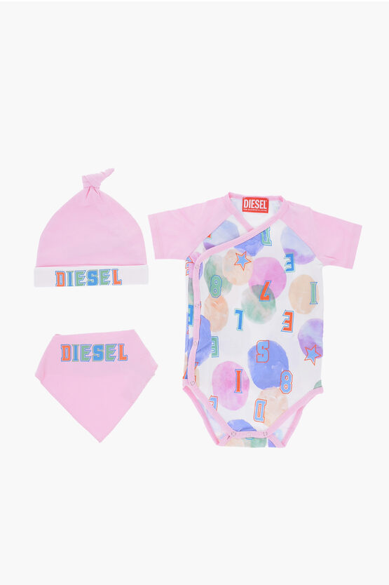 Shop Diesel Body Beanie And Gag Set Ustinbox In Tie Dye Pattern