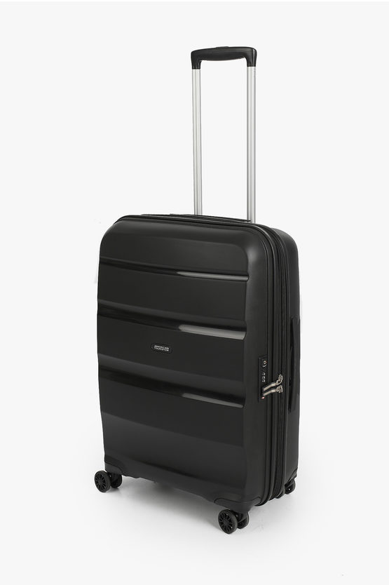 American Tourister BON AIR DLX Medium Trolley 66cm 4W Black unisex men women Glamood Outlet