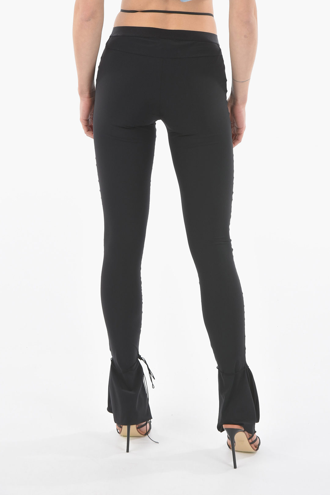 Boot Cut Bodycon Leggings with Split on the Ankle