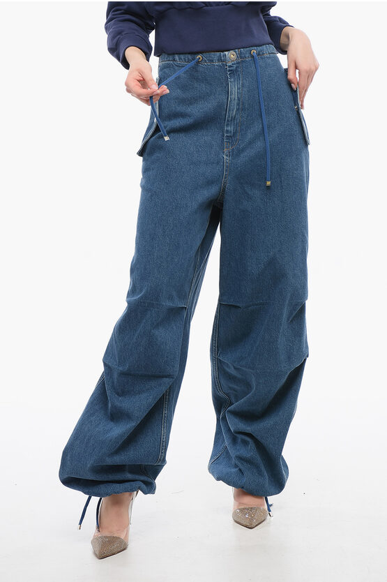 Shop Dion Lee Bootcut Jeans With Ankle Laces 26cm