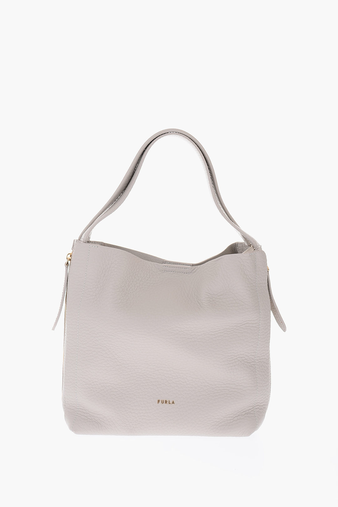Furla borsa hobo NIRVANA in pelle martellata con zip laterale donna -  Glamood Outlet