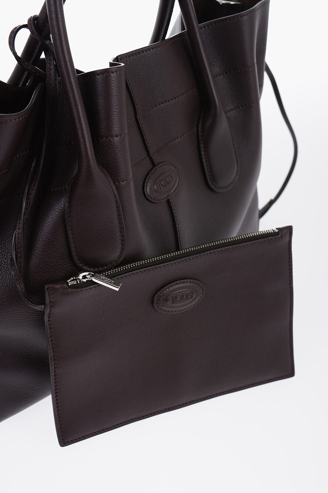 トートバッグ Tod'S Tod S Borsa A Secchiello Media In Pelle Martellata Tod's Borsa Secchiello in Pelle Martellata con Coulisse