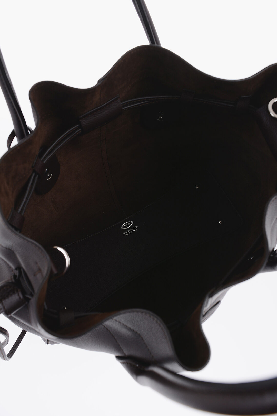 Tod's Borsa Secchiello in Pelle Martellata con Coulisse