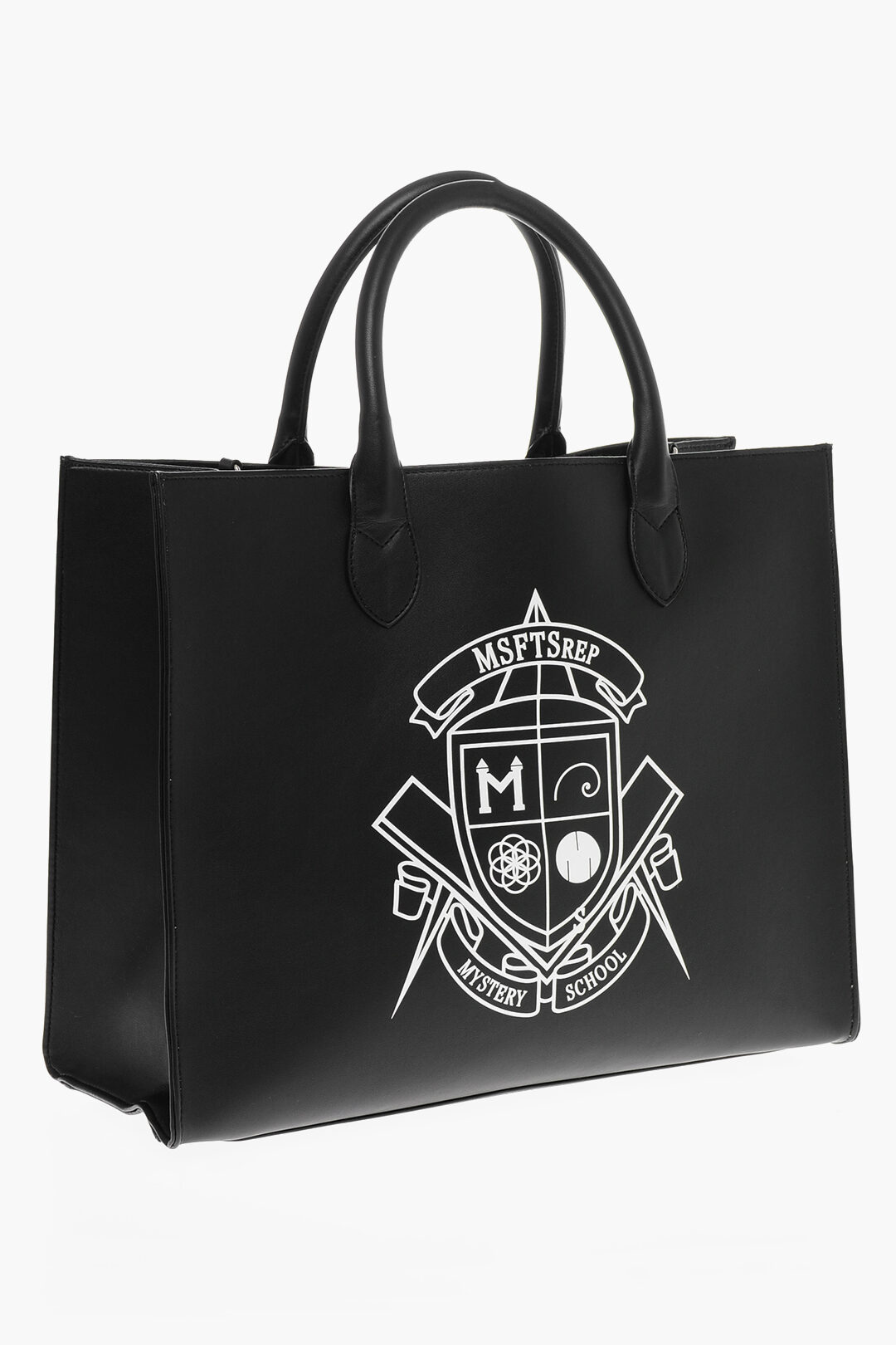 MSFTSrep Borsa Tote in Ecopelle Stampata con Tracolla Removibile 