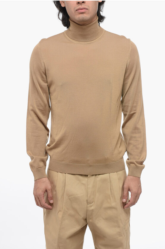 Shop Hugo Boss Boss Virgin Wool Turtleneck Sweater