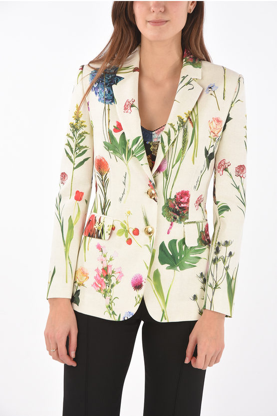 BOUTIQUE Floral Printed 2 Button Blazer